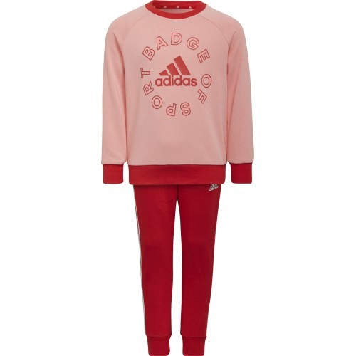 Спортивный костюм для девочек Adidas LK Logo Jog Set, красный/розовый, H65799