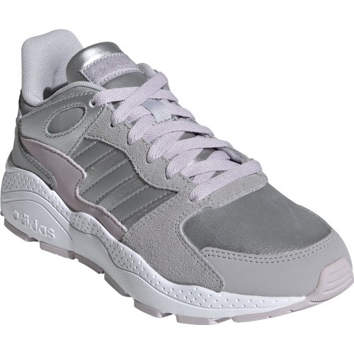 Женские кроссовки Adidas Crazychaos J серебристо-розовые EF7224