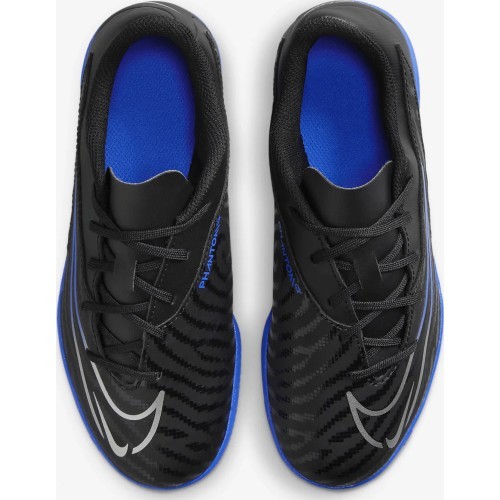 Nike Jr Phantom GX Club IC GS Football Shoes Black Blue DD9566 040
