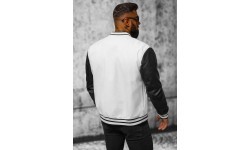 Мужская кожаная куртка J.Style Black White 11Z8068