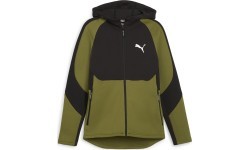 Puma Evostripe Full-Zip Men's Sweatshirt Black Green 678995 33