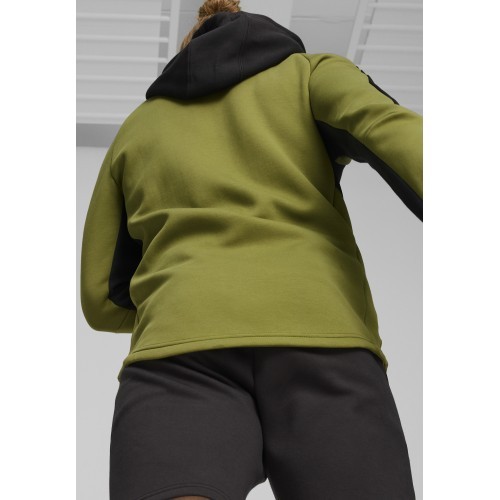 Puma Evostripe Full-Zip vīriešu džemperis, melns zaļš 678995 33