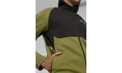 Puma Evostripe Full-Zip vīriešu džemperis, melns zaļš 678995 33