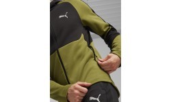 Puma Evostripe Full-Zip Men's Sweatshirt Black Green 678995 33