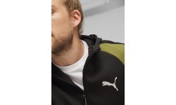 Puma Evostripe Full-Zip vīriešu džemperis, melns zaļš 678995 33