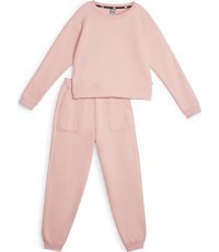 Puma Loungewear Suit teen tracksuit, pink 670734 63