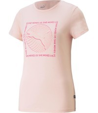 Puma Graphics She Move sieviešu blūze, rozā, 674451 66
