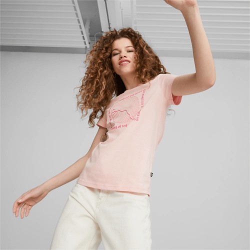 Женская блузка Puma Graphics She Move розовая 674451 66