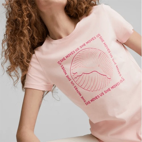 Женская блузка Puma Graphics She Move розовая 674451 66