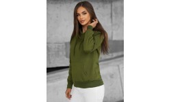 J.Style Women's Fleece Sweatshirt Green 68W02-29