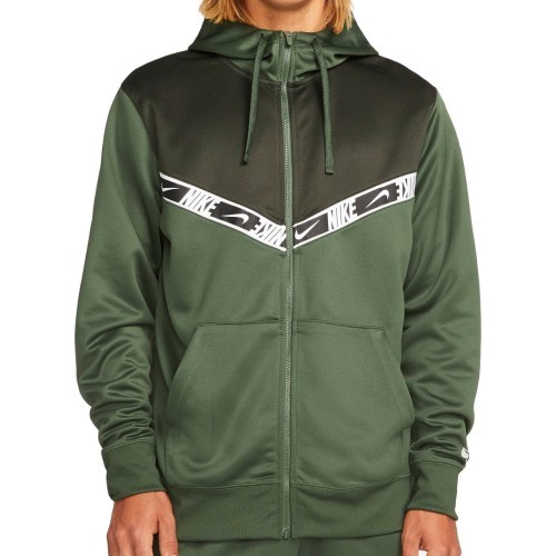 Мужская толстовка Nike NSW Repeat PK FZ, зелёная DM4672 335