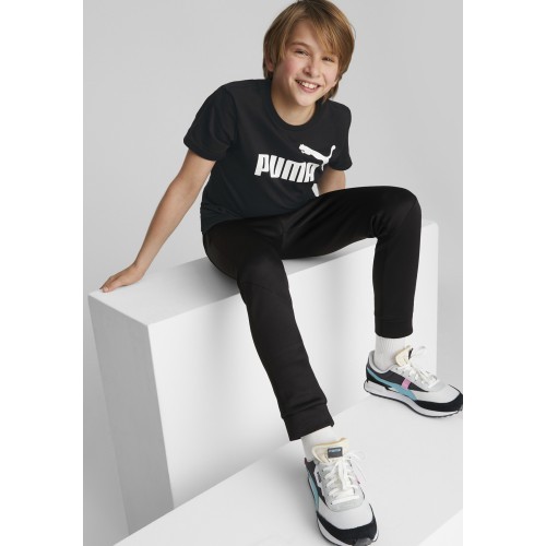 Puma Ess Logo krekls pusaudžiem, melns, 586960 01