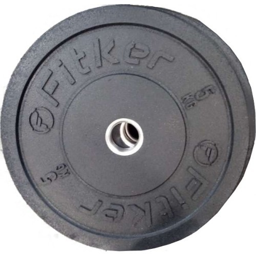 Ar gumiju pārklāti svari Bumper Plates Fitker - 15 kg