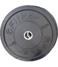 Ar gumiju pārklāti svari Bumper Plates Fitker - 20 kg