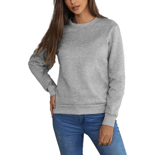 J.Style Women's Sweatshirt Grey 68W01-2