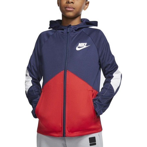 Nike pusaudžu džemperis B NSW Jkt Blue Red BV3693 410