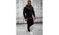 J.Style velūra sporta tērps vīriešiem Black 8C1171-3