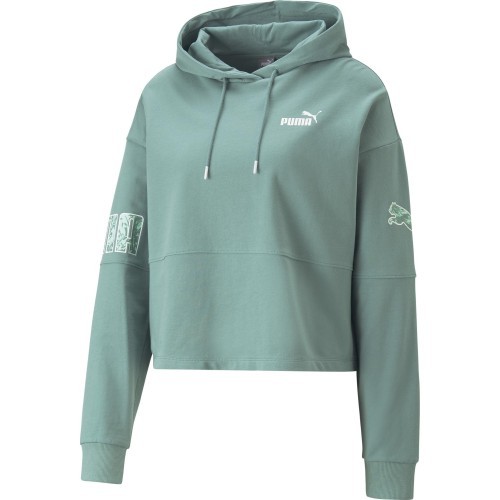 Puma Power Colorblock Women's Sweatshirt Green 674068 84