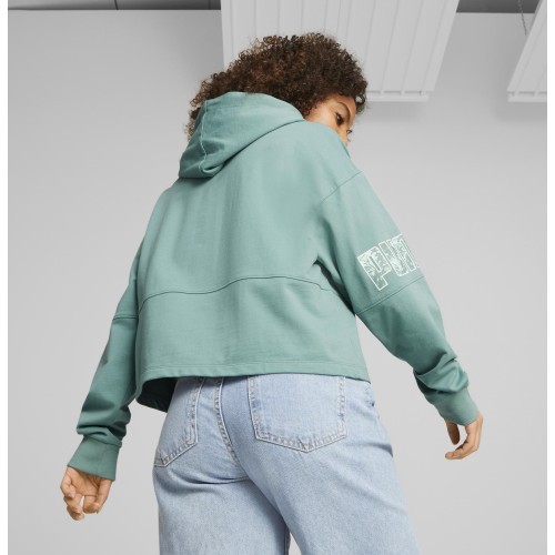 Puma Power Colorblock Women's Sweatshirt Green 674068 84