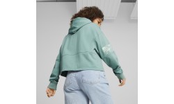 Puma Power Colorblock sieviešu džemperis, zaļš 674068 84