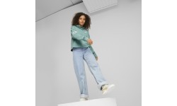 Puma Power Colorblock Women's Sweatshirt Green 674068 84