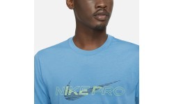 Мужская футболка Nike Nk Df Tee Db Nk Pro, синяя