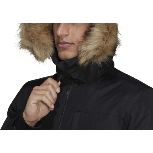 Adidas Men's Hooded Parka Jacket Black GT1699