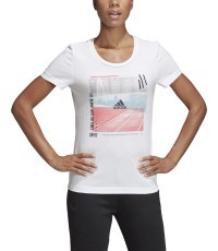 Женская блузка Adidas 3St Photo Tee, белая, DV3023