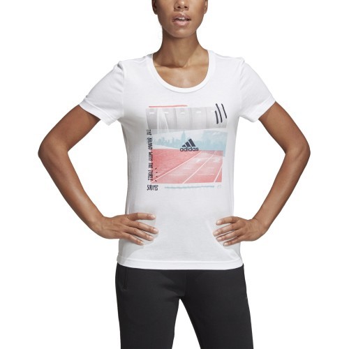 Женская блузка Adidas 3St Photo Tee, белая, DV3023