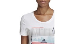 Женская блузка Adidas 3St Photo Tee, белая, DV3023