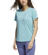 Adidas W Tech Bos Tee Women's Top Blue GS8773