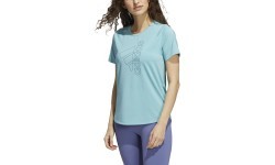 Женская футболка Adidas W Tech Bos Tee Blue GS8773