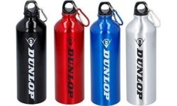 Drinking Bottle Dunlop, 0.75L, Alu - Red