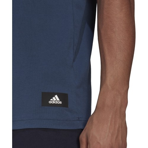 Adidas M Fi Tee SS Men's T-Shirt Blue