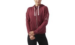 Reebok džemperis El Marble Fullzip, sarkans