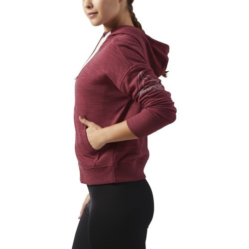 Reebok El Marble Full-Zip Sweatshirt, Red