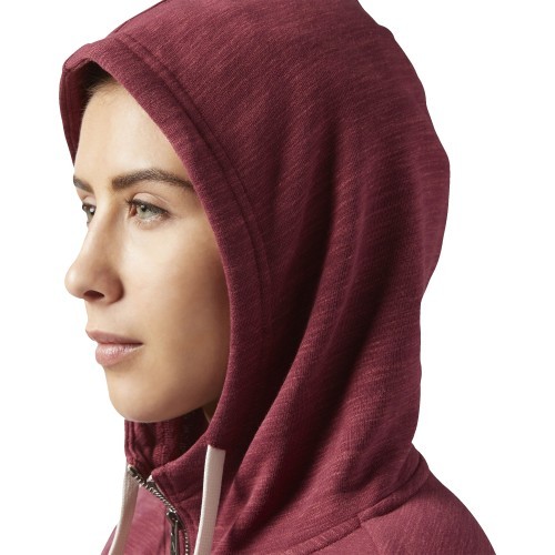 Reebok El Marble Full-Zip Sweatshirt, Red