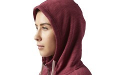 Reebok džemperis El Marble Fullzip, sarkans