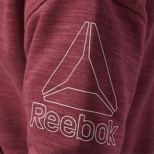 Reebok džemperis El Marble Fullzip, sarkans