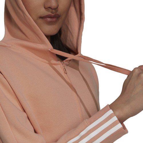 Adidas Women's Sweatshirt W Dk Fz Hoodie Peach H07804