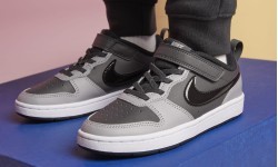 Nike Court Borough Low 2 Kids' Shoes Grey BQ5451 014