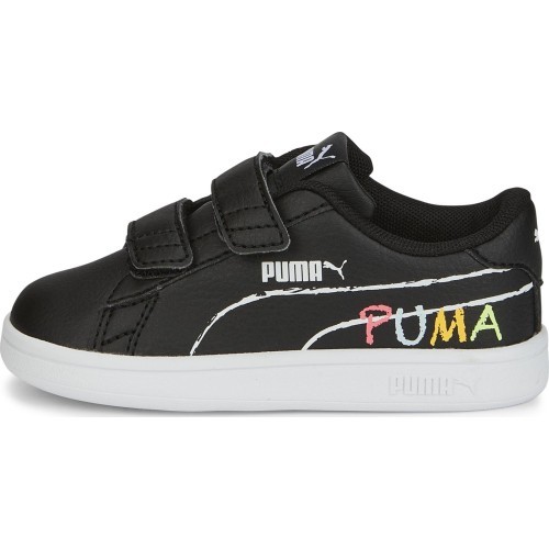 Puma Smash v2 Home School Kids' Sneakers Black 386201 01