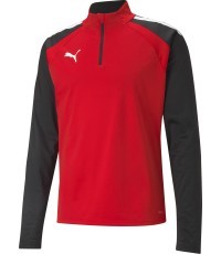 Puma vīriešu džemperis TeamLiga 1/4 Zip Top Red Black 657236 01
