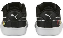 Детские кроссовки Puma Smash v2 Home School чёрные 386201 01
