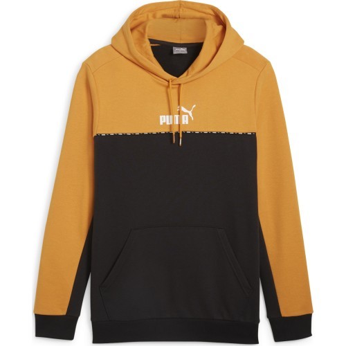 Puma Ess Block X Tape vīriešu džemperis, melns/dzeltens 675173 91