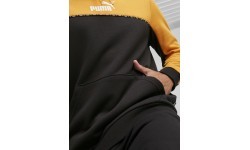 Puma Ess Block X Tape vīriešu džemperis, melns/dzeltens 675173 91