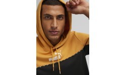 Мужской свитшот Puma Ess Block X Tape, чёрный/жёлтый 675173 91