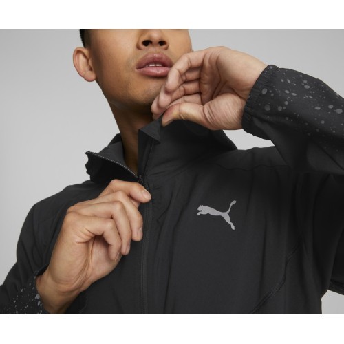 Мужская толстовка Puma Run Reflective AOP Woven Black 522409 01