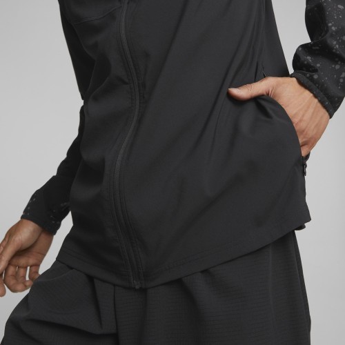 Puma Run Reflective AOP Woven Men's Sweatshirt Black 522409 01