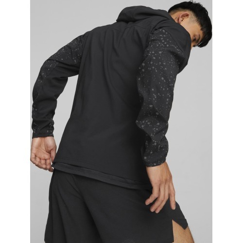Мужская толстовка Puma Run Reflective AOP Woven Black 522409 01